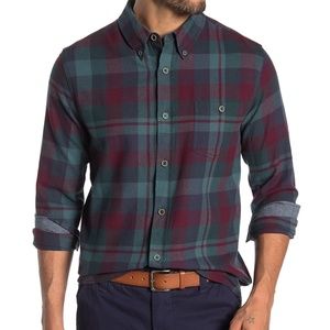 Weatherproof Plaid Print Regular Fit Flannel Shirt